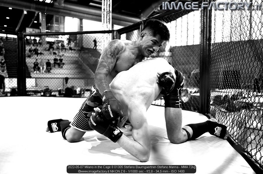2022-05-07 Milano in the Cage 8 01305 Stefano Baumgaertner-Stefano Manna - MMA 72kg